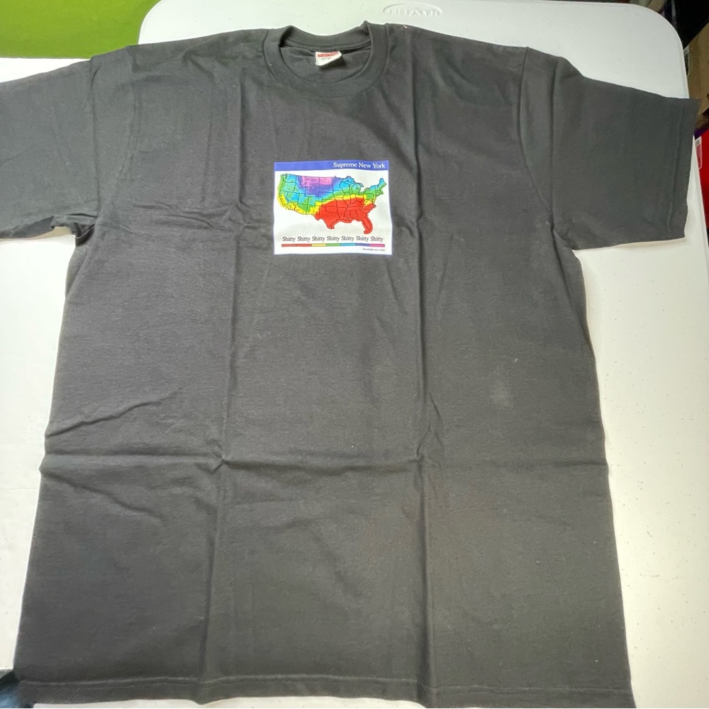 Mens Black Supreme Weather Tee Size XL New